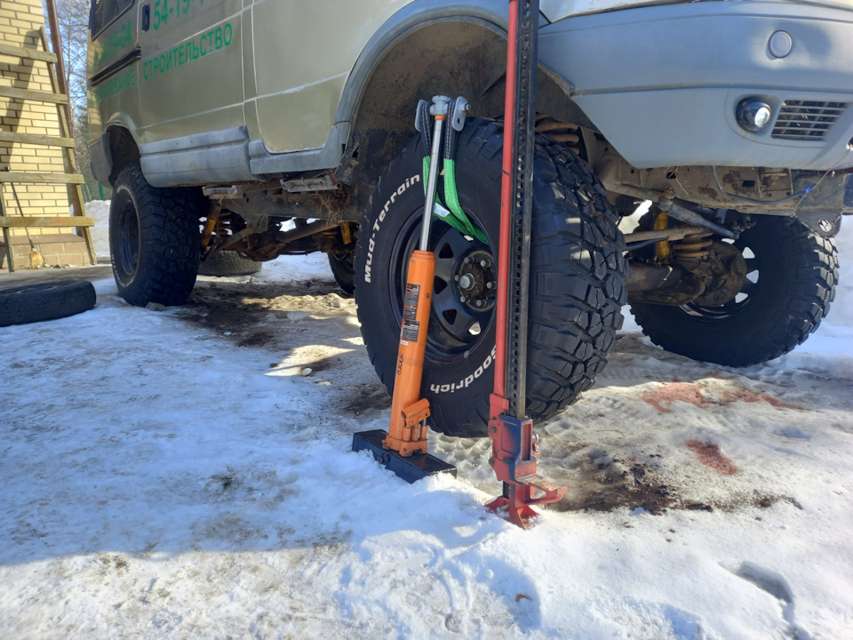 Гидравлический хай джек. — ГАЗ Соболь, 4,2 л, 2005 года | своими руками ...