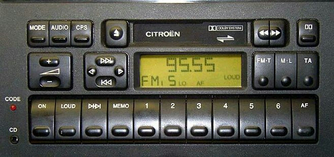 Как раскодировать магнитолу ситроен ксантия