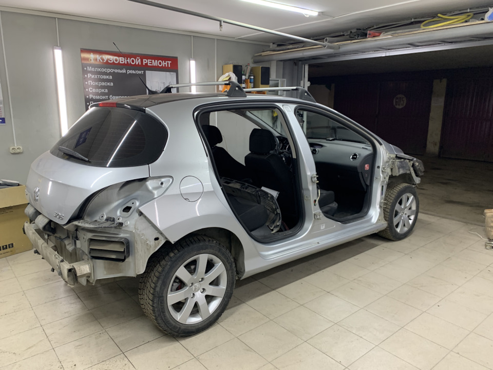Первый кузовной ремонт, больше не целка — Peugeot 308 (1G), 1,6 л, 2008 ...