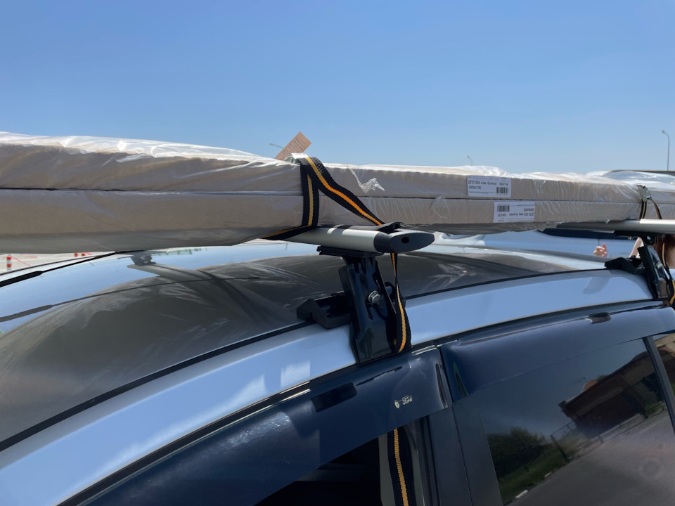 Универсальный багажник на плоскую крышу Ford Fusion — Ford Fusion, 1,6 ...