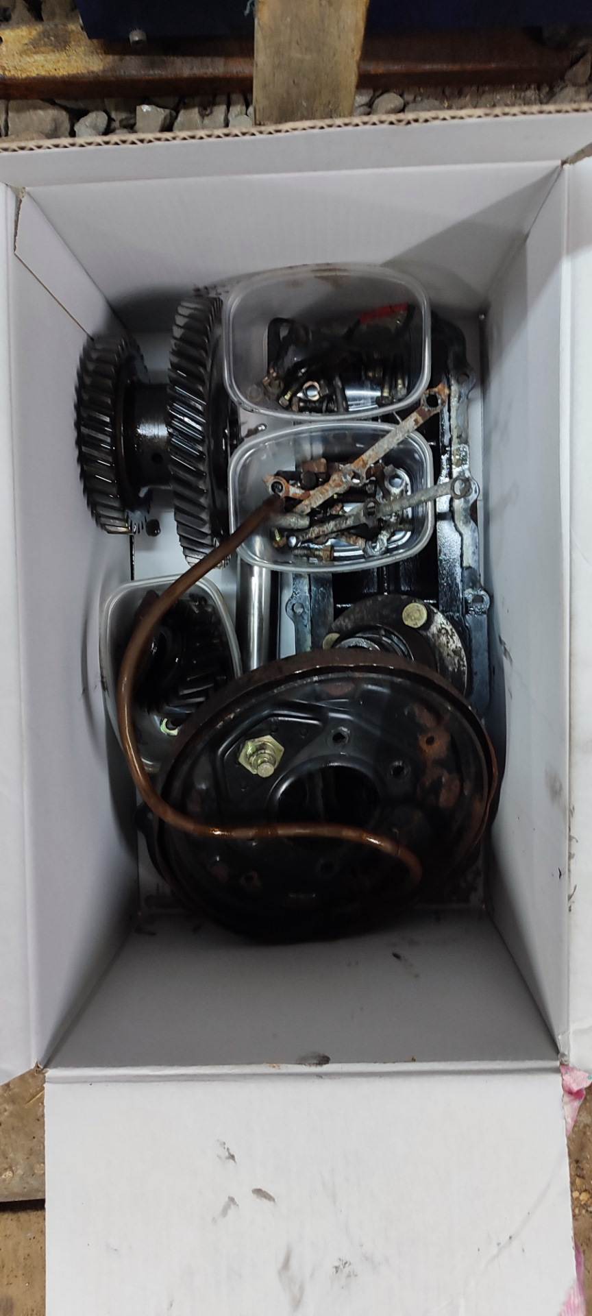 Снятие раздатки с коробки — Nissan Patrol (W160), 3,3 л, 1987 года ...