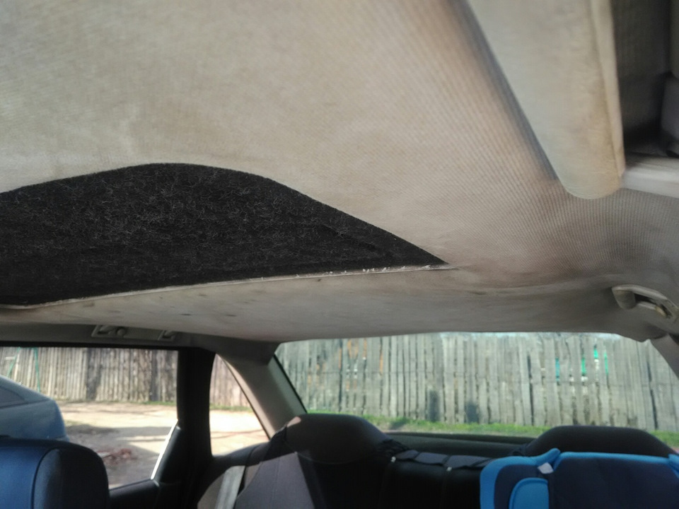Перетяжка потолка Ауди 80 — Audi 80 (B3), 1,8 л, 1987 года | своими ...