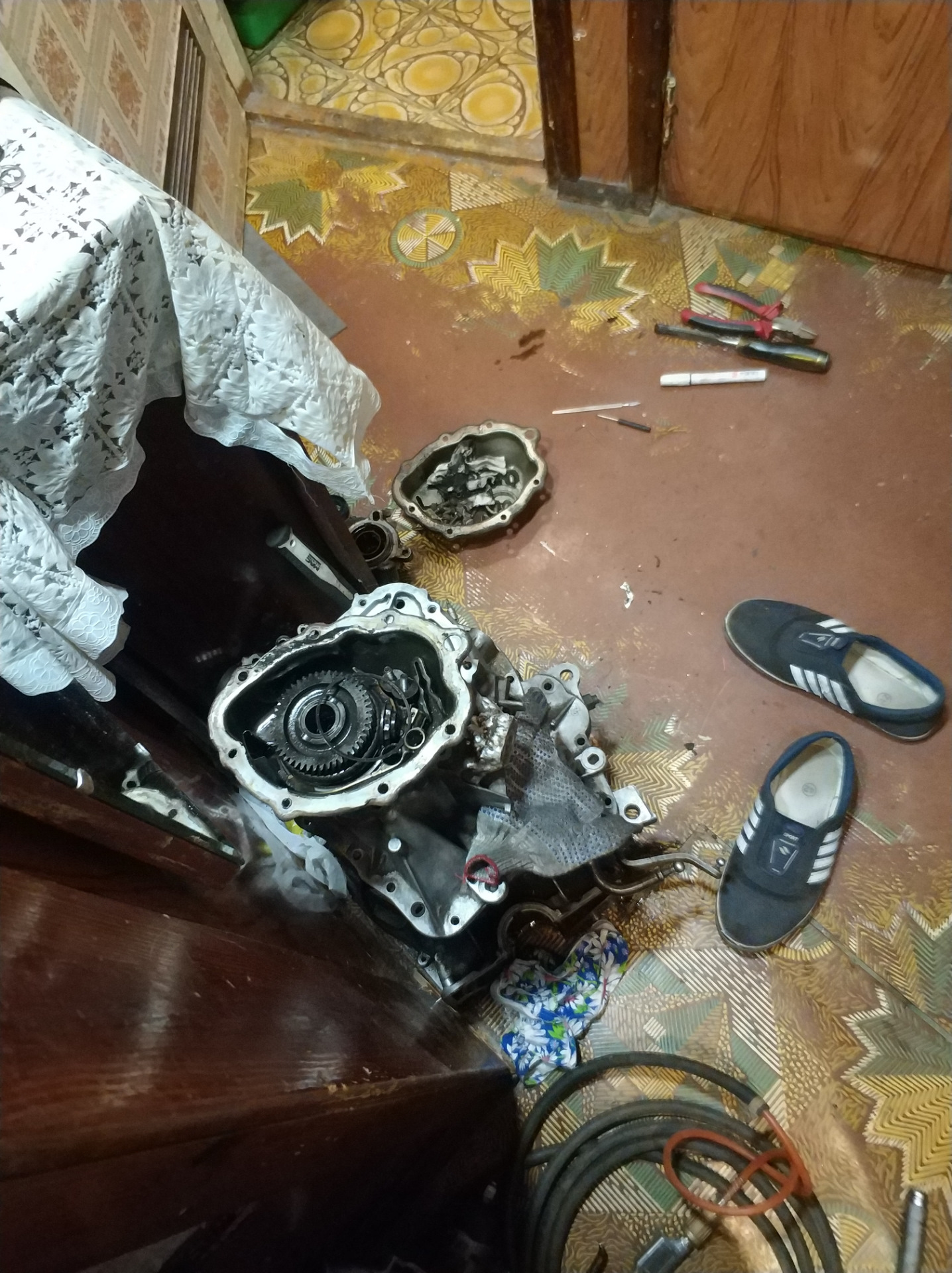 ВЕ3->ВЕ4 #2 (КПП на замену+аргон, передатки) — Peugeot 205, 1,9 л, 1992 ...