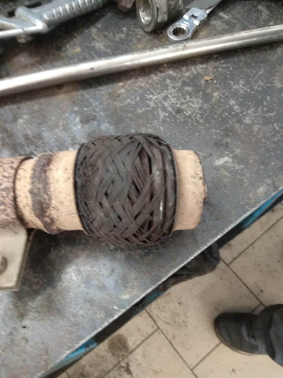 Прогорела гофра — FIAT Bravo II, 1,4 л, 2007 года | визит на сервис ...