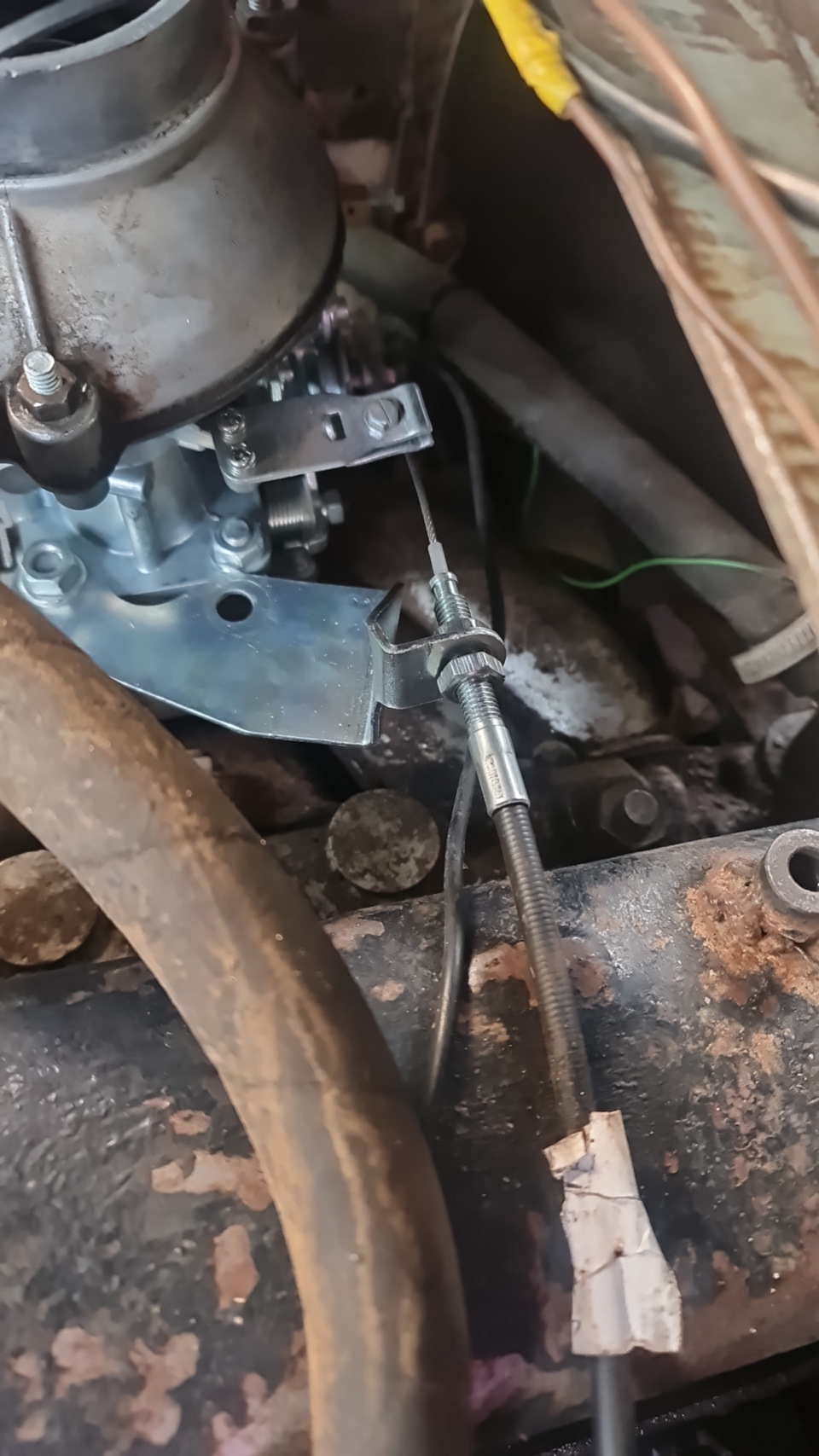 Переделка с тяги на тросик газа — УАЗ 469, 2,4 л, 2014 года | своими ...