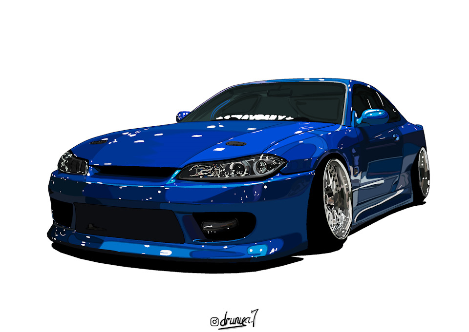 Nissan Silvia s15 рисунок