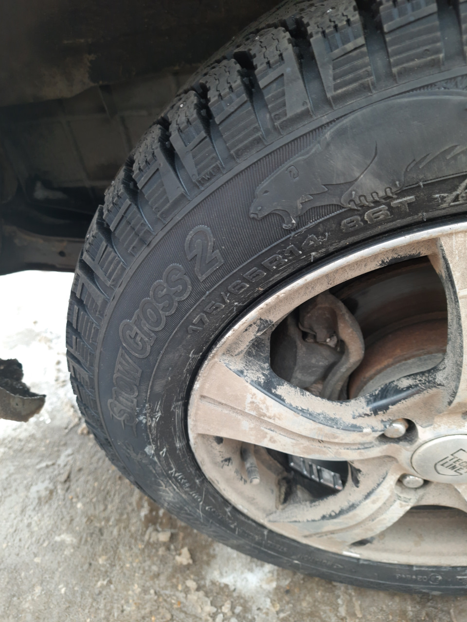 Зимние шины Кордиант. — Hyundai Accent (2G), 1,5 л, 2005 года | шины ...