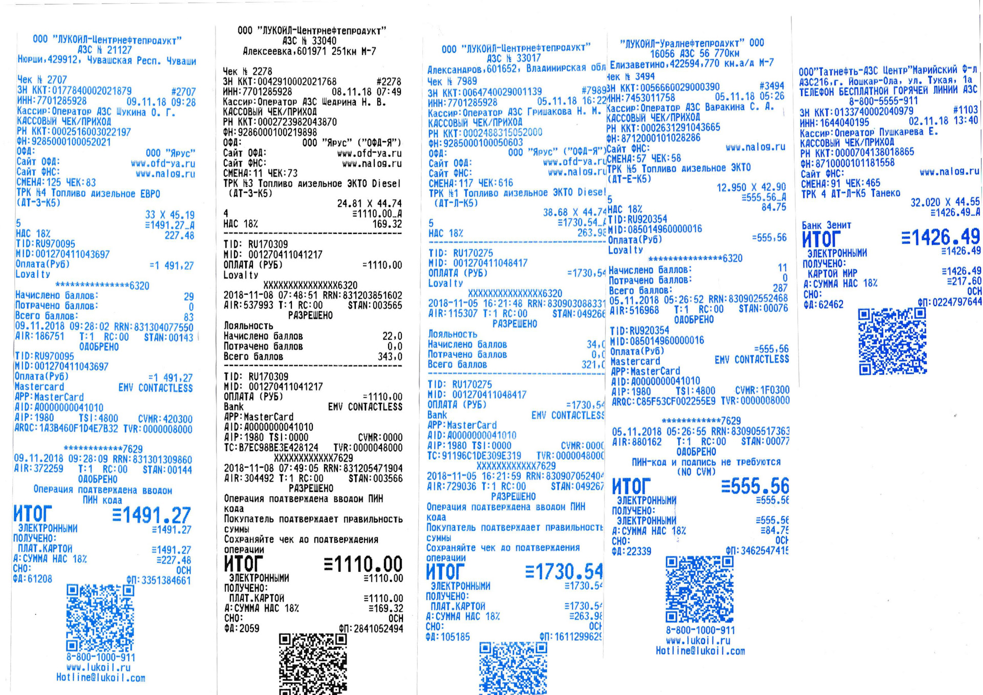 Несколько чеков. Кассовый чек АЗС Лукойл. Чек на дизельное топливо Лукойл. Сканы чеков. Скан кассового чека.