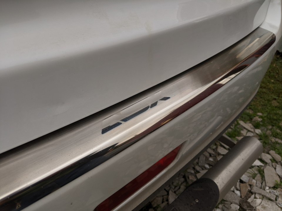Стильная защита заднего бампера — Mitsubishi ASX, 1,6 л, 2014 года ...