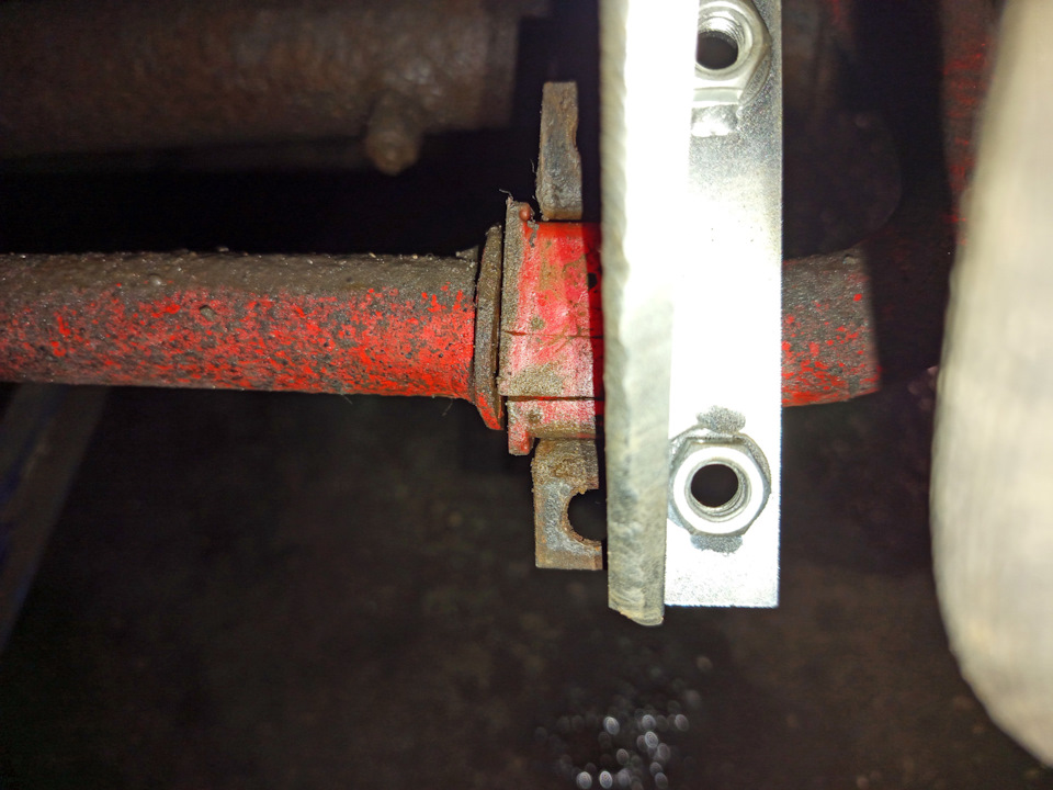 Смещение стойки относительно площадки