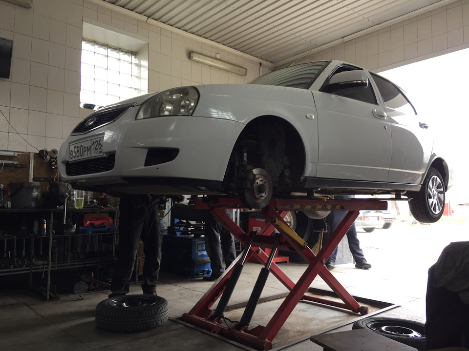 Рулевые наконечники и сход-развал — Lada Приора хэтчбек, 1,6 л, 2011 ...