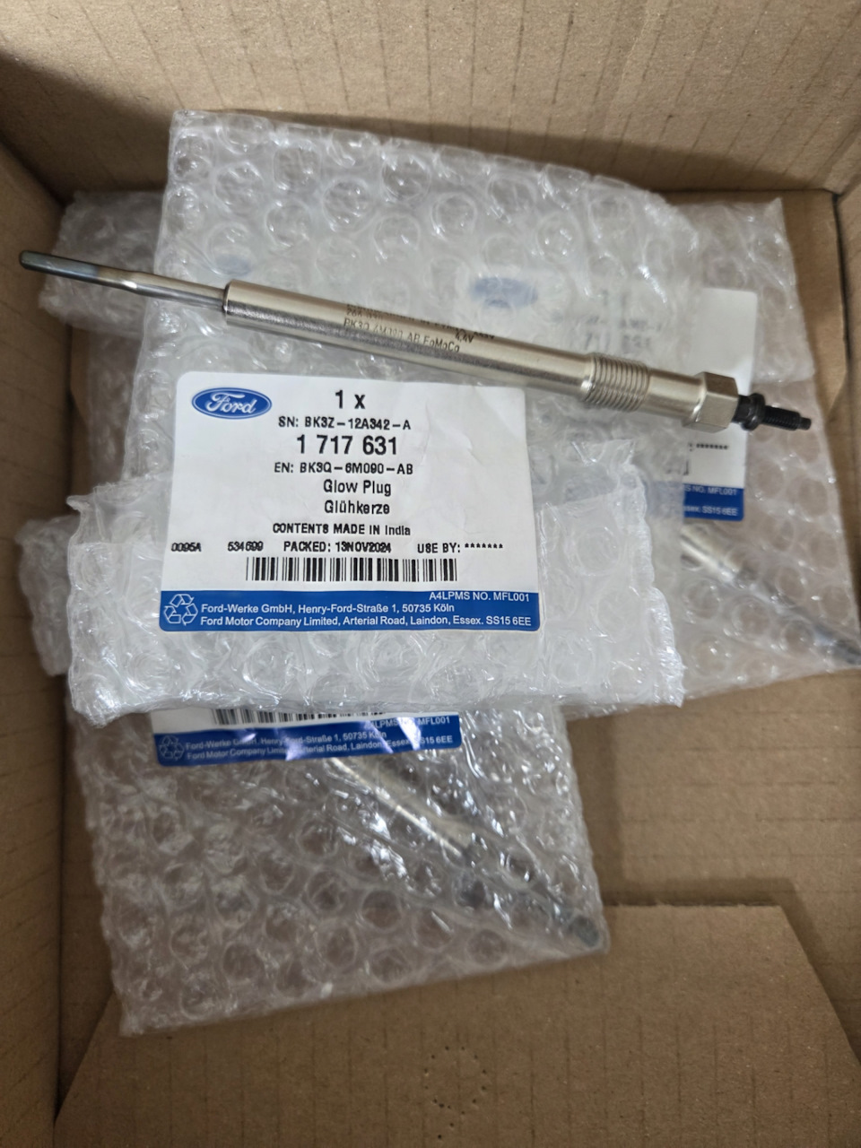 Фото в бортжурнале Ford Transit (8G). Запчасти на фото: 1717631, BK3Q6M090AB