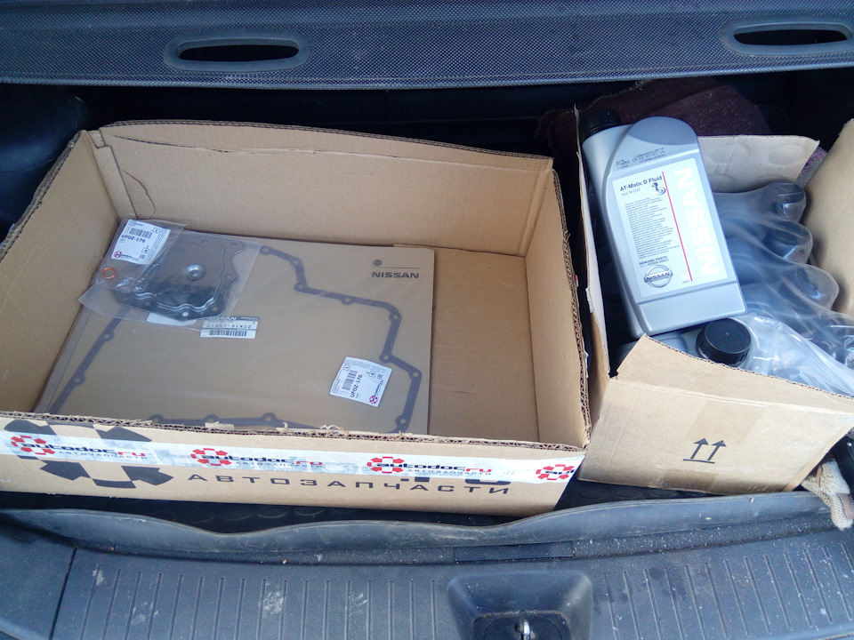 Замена масла акпп — Nissan Micra (K12C), 1,2 л, 2007 года | плановое ТО ...