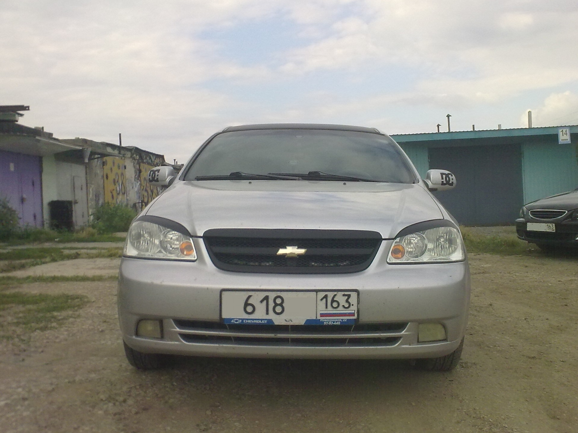 Решетка в чёрный мат — Chevrolet Lacetti Sedan, 1,6 л, 2006 года | тюнинг |  DRIVE2