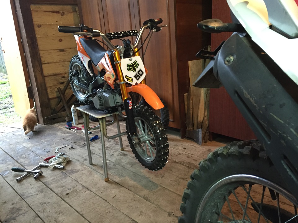 Импорта замещение! Бюджетное шипование мото шин. — DRIVE2