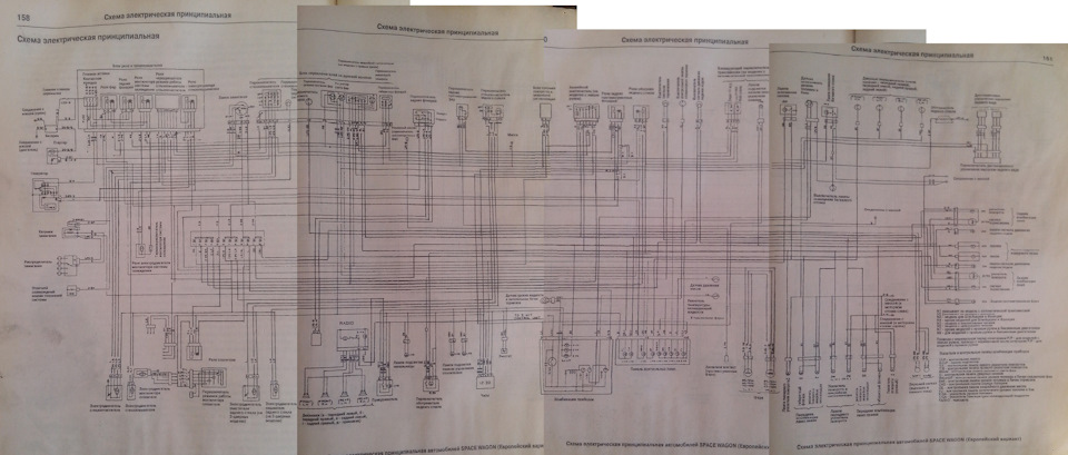 Схема электрооборудования mitsubishi space wagon