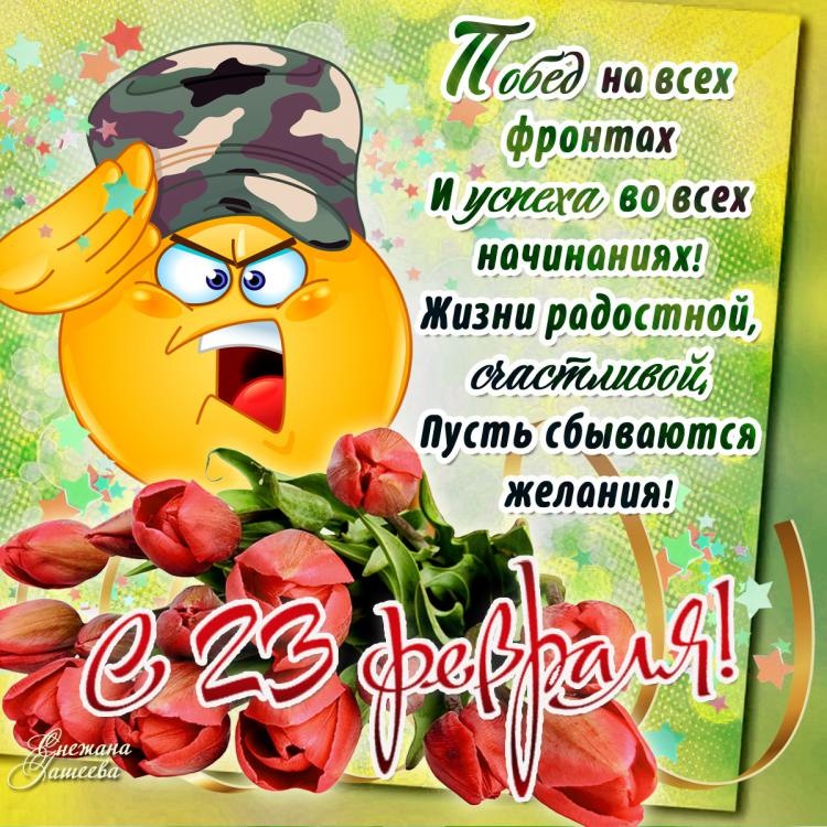 Поздравления женщине с 23 февраля в картинках, добрым днем