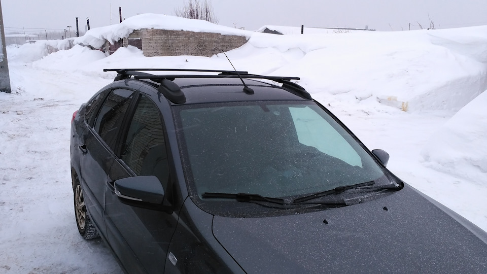 Рейлинги и поперечины — Lada Гранта, 1,6 л, 2015 года | стайлинг | DRIVE2