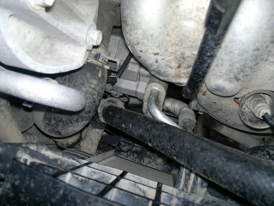 патрубок системы охлаждения — Chevrolet Aveo Sedan (1G), 1,4 л, 2010 ...