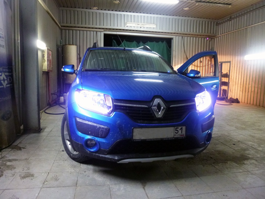 Renault sandero лампочки