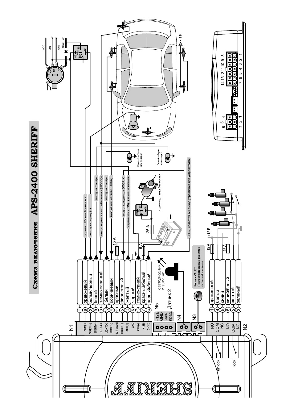 Sheriff сигнализация схема подключения проводов Отправка родного ИК ключа в утиль и установка на борт новой сигнализации - Merce