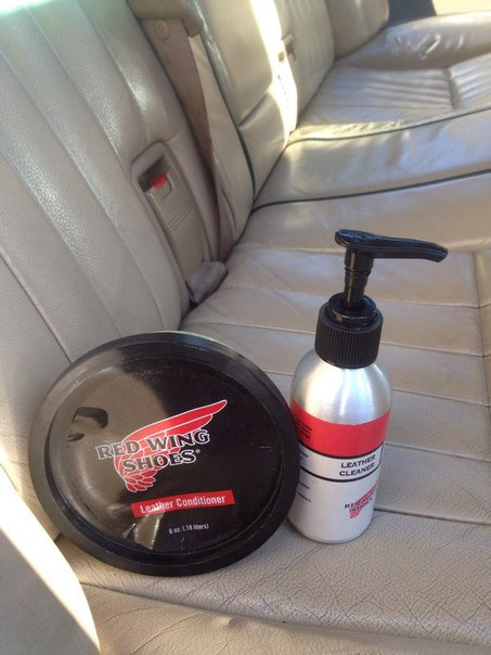 Очистка кожаного салона средствами для ботинок Red Wing — Rover 800 Mk2 ...