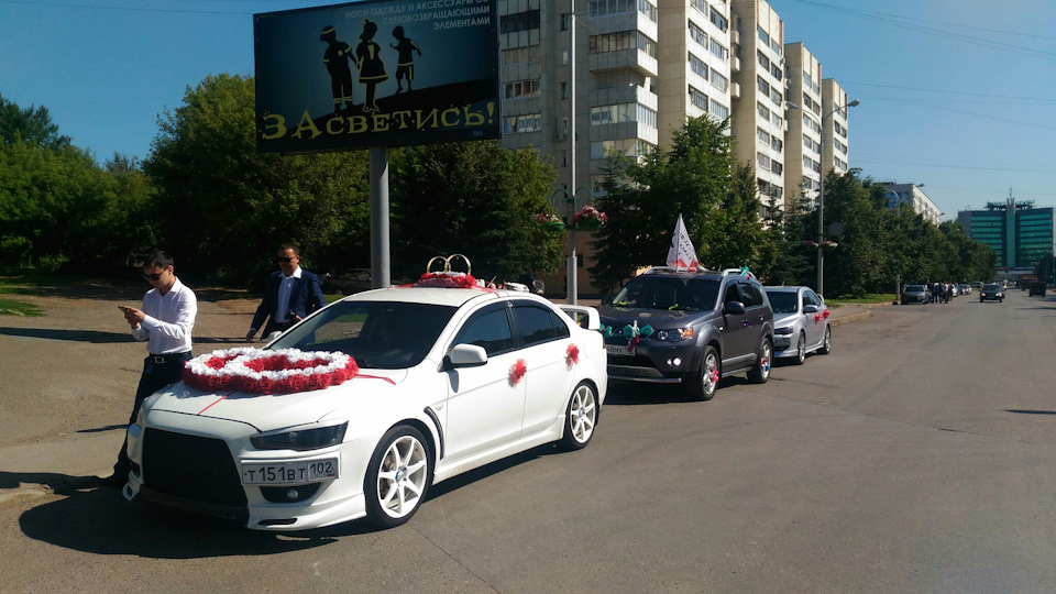 Свадьба От Лансер Клуб Уфа ))) — Mitsubishi Outlander XL, 3 л., 2008 ...
