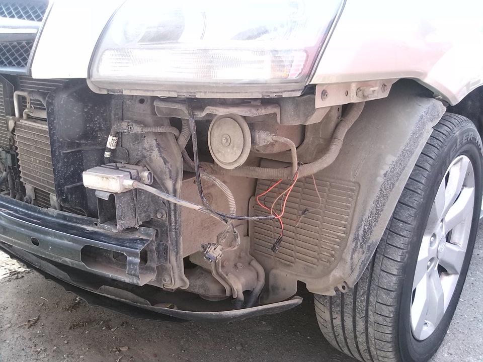 Как снять бампер хендай туссан Передний бампер - Hyundai Tucson (JM), 2,7 л, 2006 года просто так DRIVE2