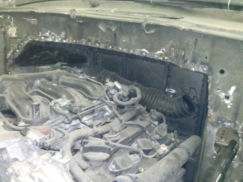 Моторный щит — УАЗ 3151, 2,5 л, 2003 года | своими руками | DRIVE2