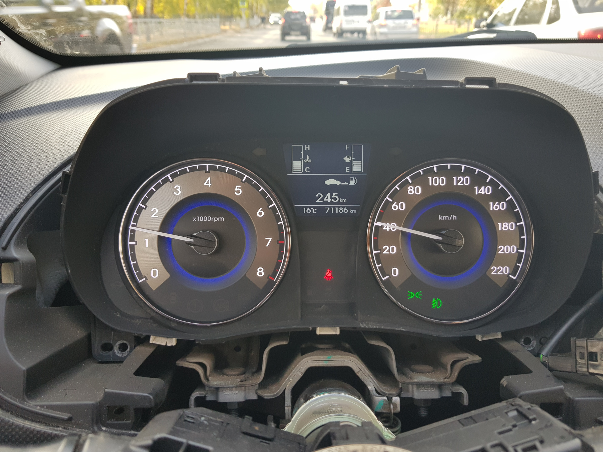 Панель Supervision — Hyundai Solaris, 1,6 л, 2012 года | аксессуары ...