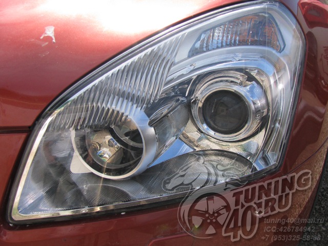 Nissan Qashqai, Оптика c Би-ксеноновыми линзами — VDF (Tuning40) на DRIVE2