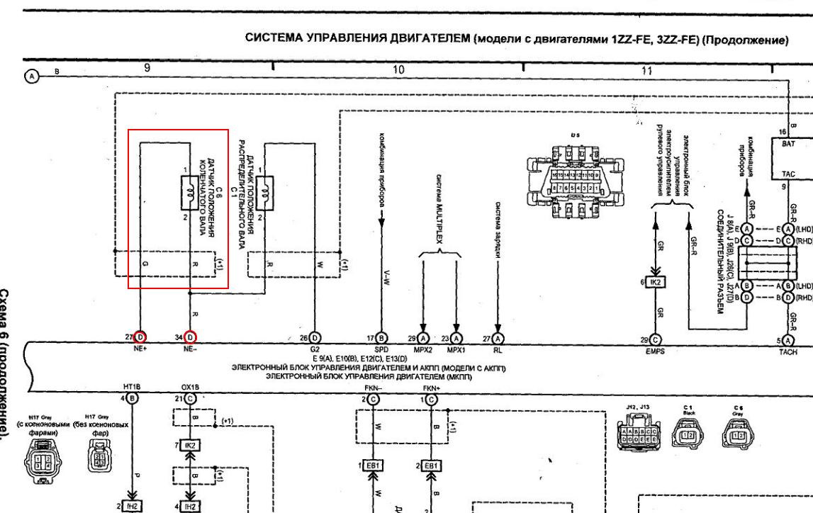 1zz fe схема