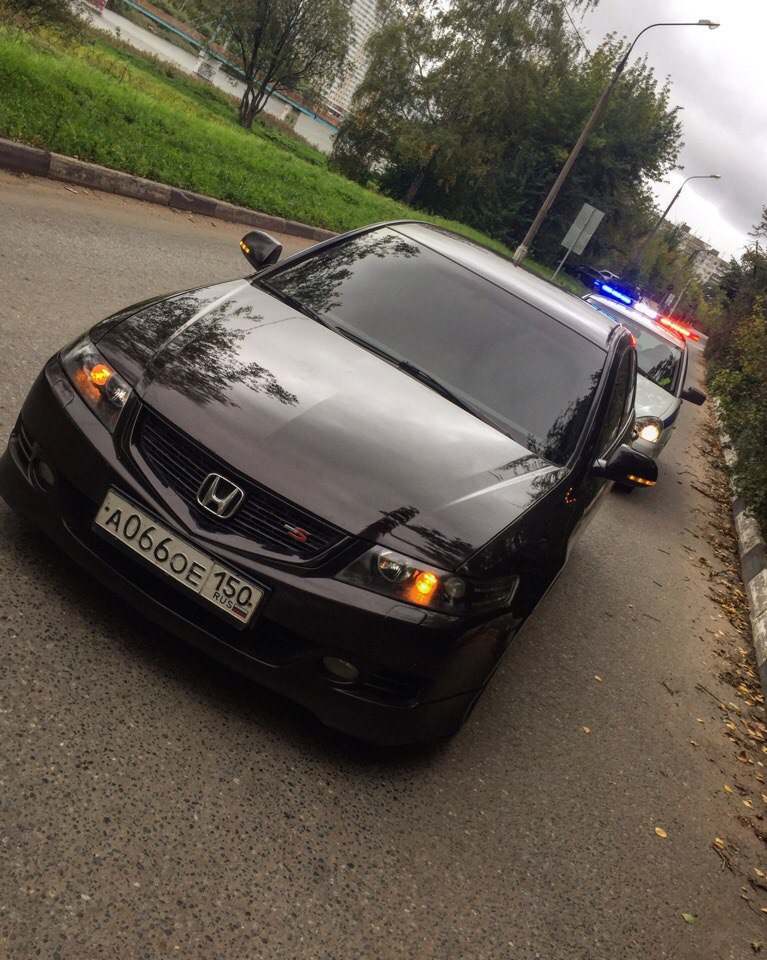 тонировка лобового стекла 35% — Honda Accord (7G), 2,4 л, 2007 года ...