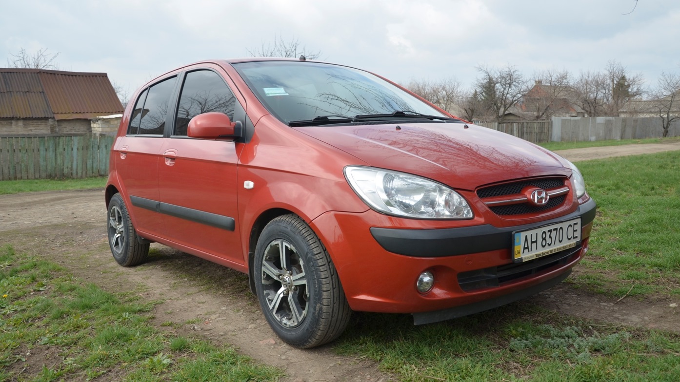 Hyundai Getz 1.4 бензиновый 2007 | 1.4 мех. - бордо на DRIVE2