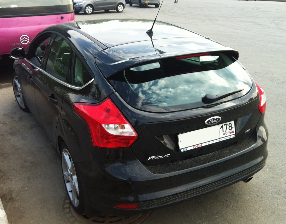 Отчет по установке спойлера — Ford Focus III Hatchback, 2 л, 2013 года ...