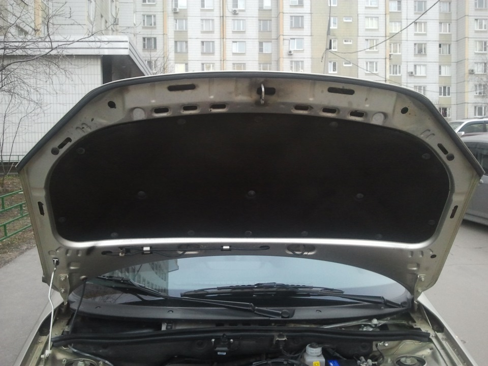 как поставить капот на гранту