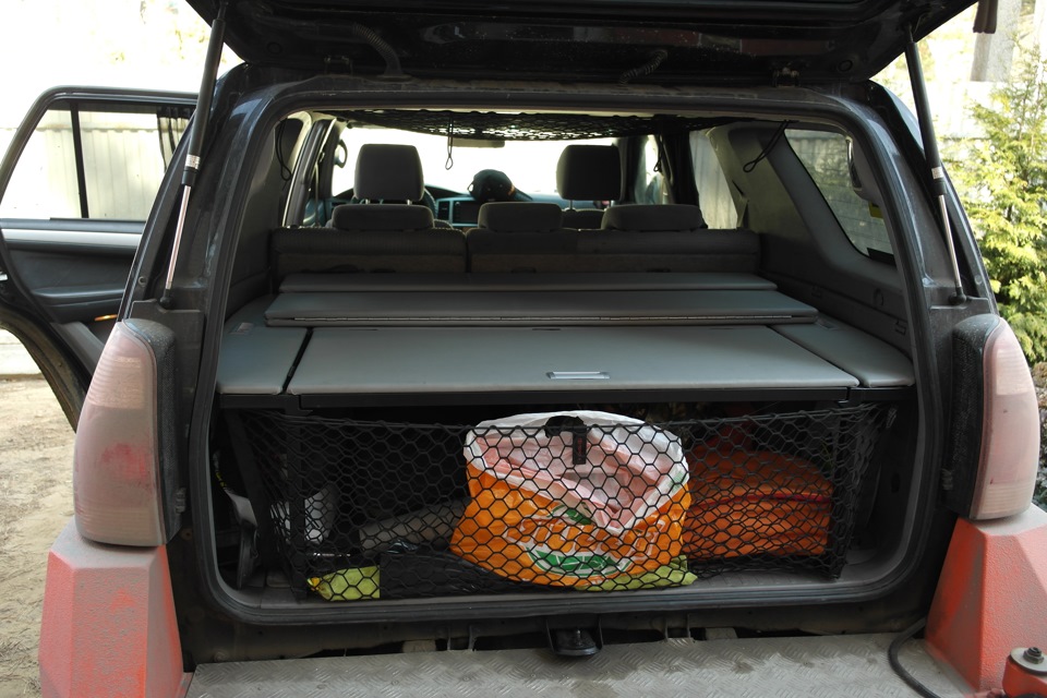 общий вид в режиме органайзер багажника — Toyota 4Runner (4G)