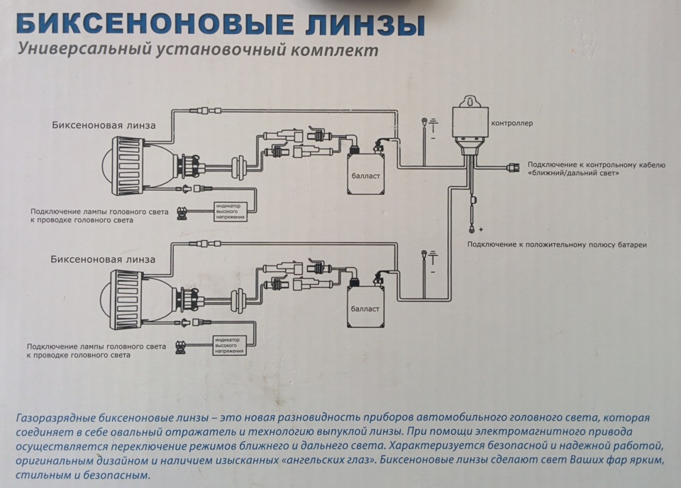 Схема ксенона на авто