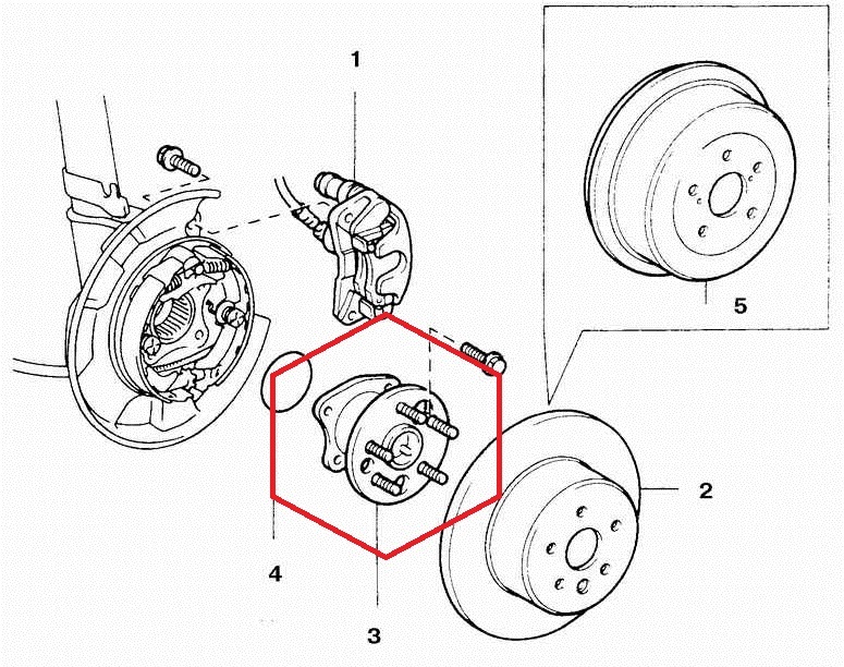 Люфт заднего колеса тойота