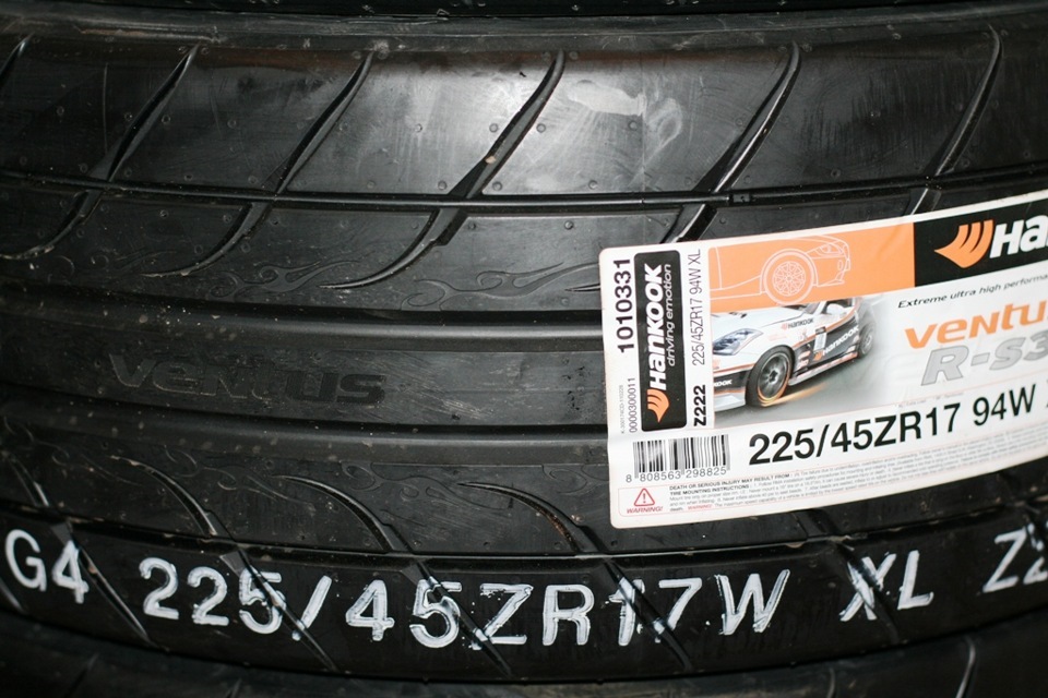 Приобрел сегодня резину Hankook Ventus R-S3 Z222 (225/45 R17 94W) — KIA ...