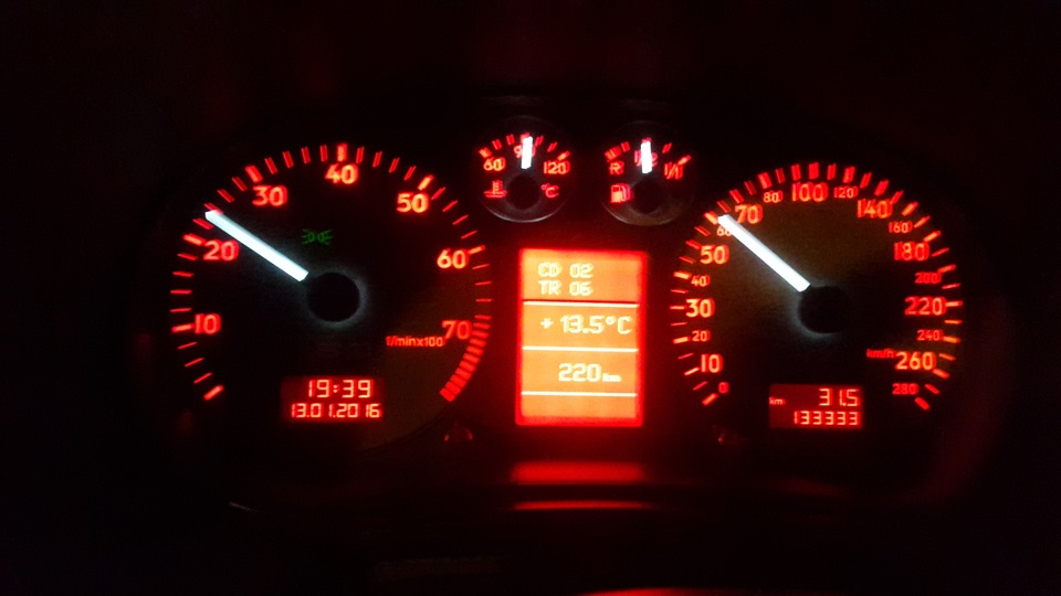 Красивое число на одометре. — Audi S3 (8L), 1,8 л, 2001 года | просто ...