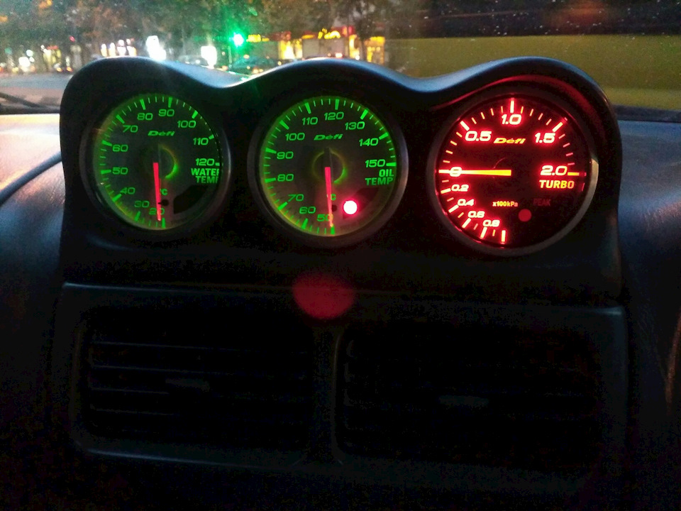 Defi Gauges ) — Subaru Impreza WRX STI (GC), 2 л, 1998 года