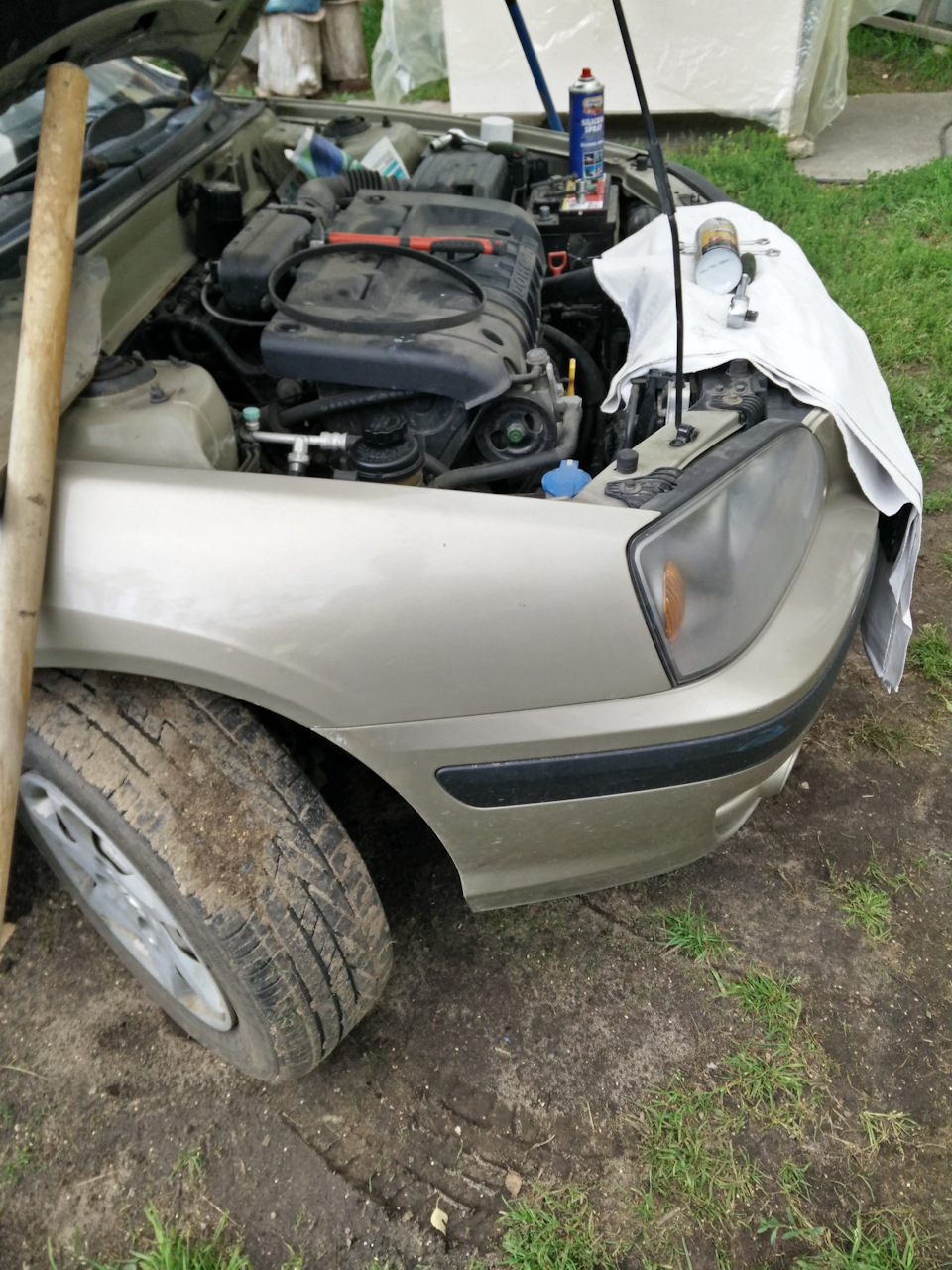 Свистит ремень при запуске, все ремни новые. — Hyundai Elantra (3G), 1 ...