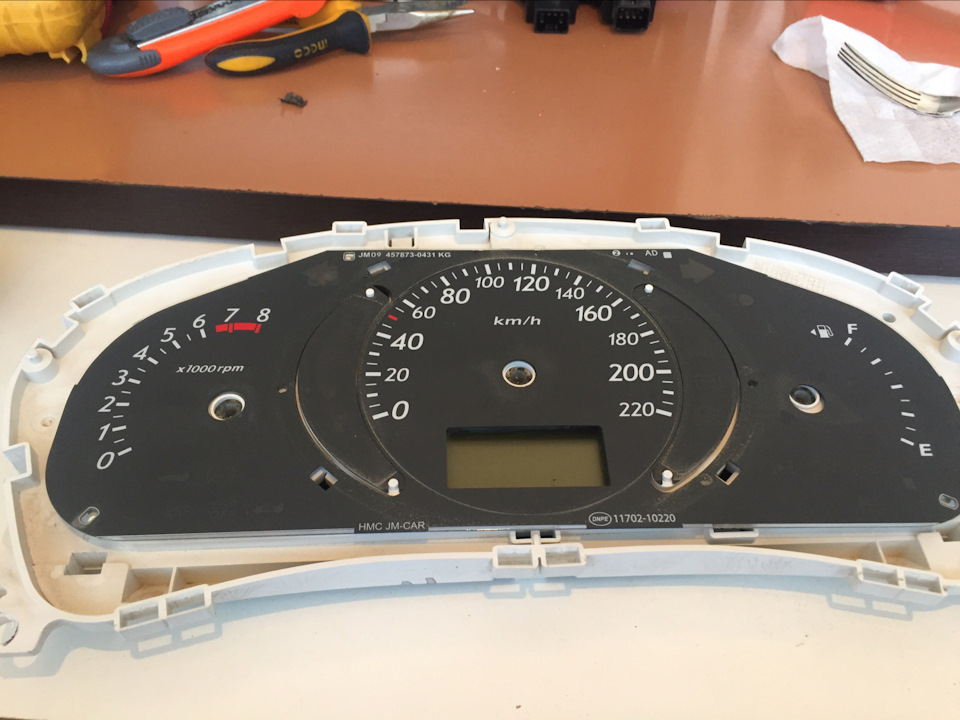 Пересвет приборки — Hyundai Tucson (JM), 2 л, 2009 года | своими руками ...