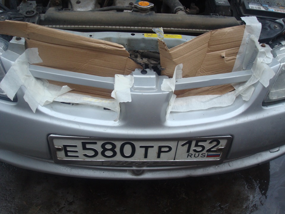 Решетка радиатора. Part 2 — Nissan Almera II (N16), 1,5 л, 2001 года ...
