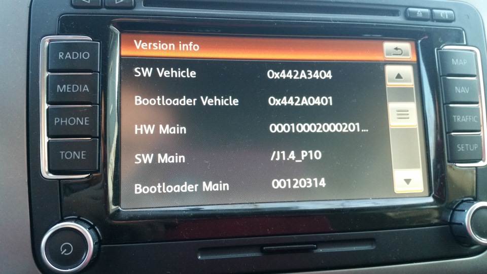 Помогите с подбором прошивки для RNS -510. — Сообщество «Volkswagen ...