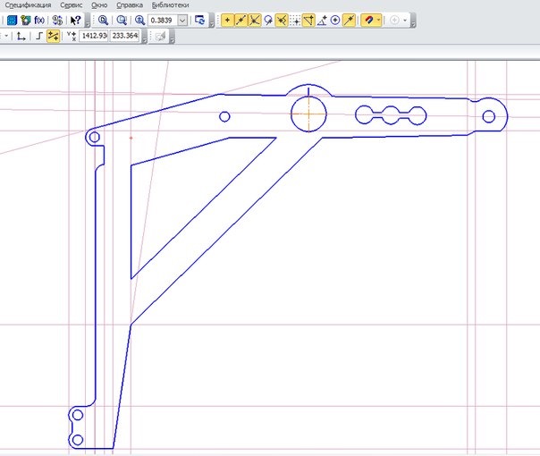 Угольник свенсона чертеж dxf