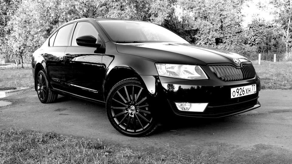 skoda octavia a7 black