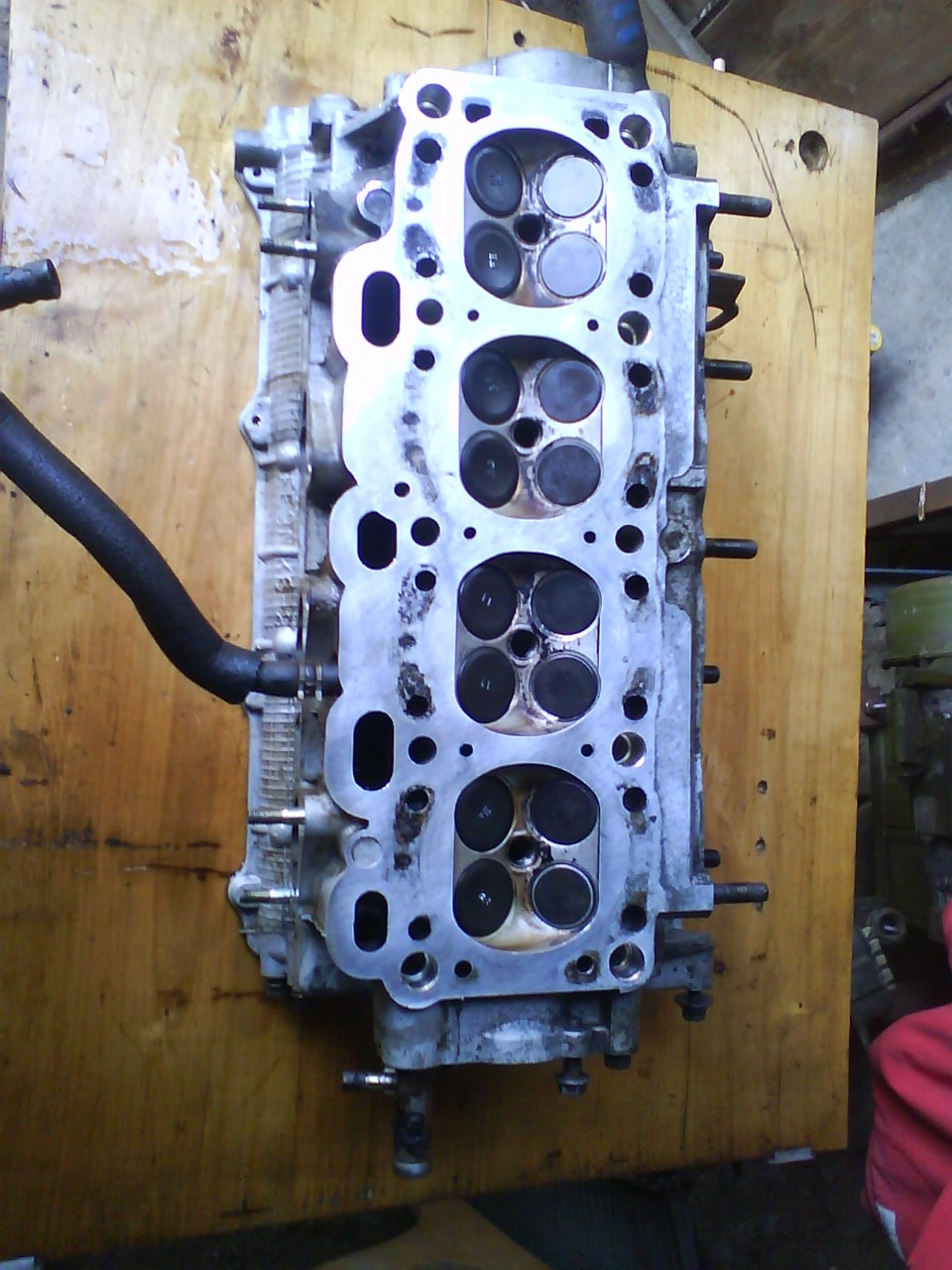 ремонт двигателя — ГБЦ / замена М-колпачков / притирка клапанов — KIA ...