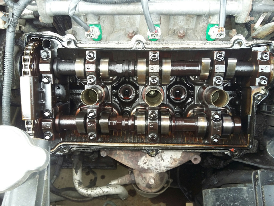 прокладка клапанной и задние колодки. — Hyundai Santa Fe (1G), 2,7 л ...